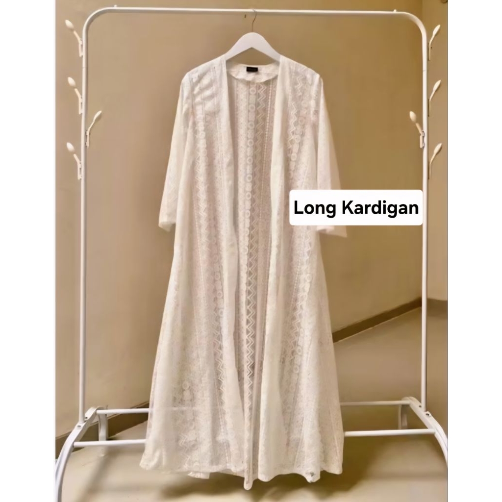 Long Outer Premium, Long outer Muslimah, Long outer Cardigan brukat panjang, baju kondangan, outer b