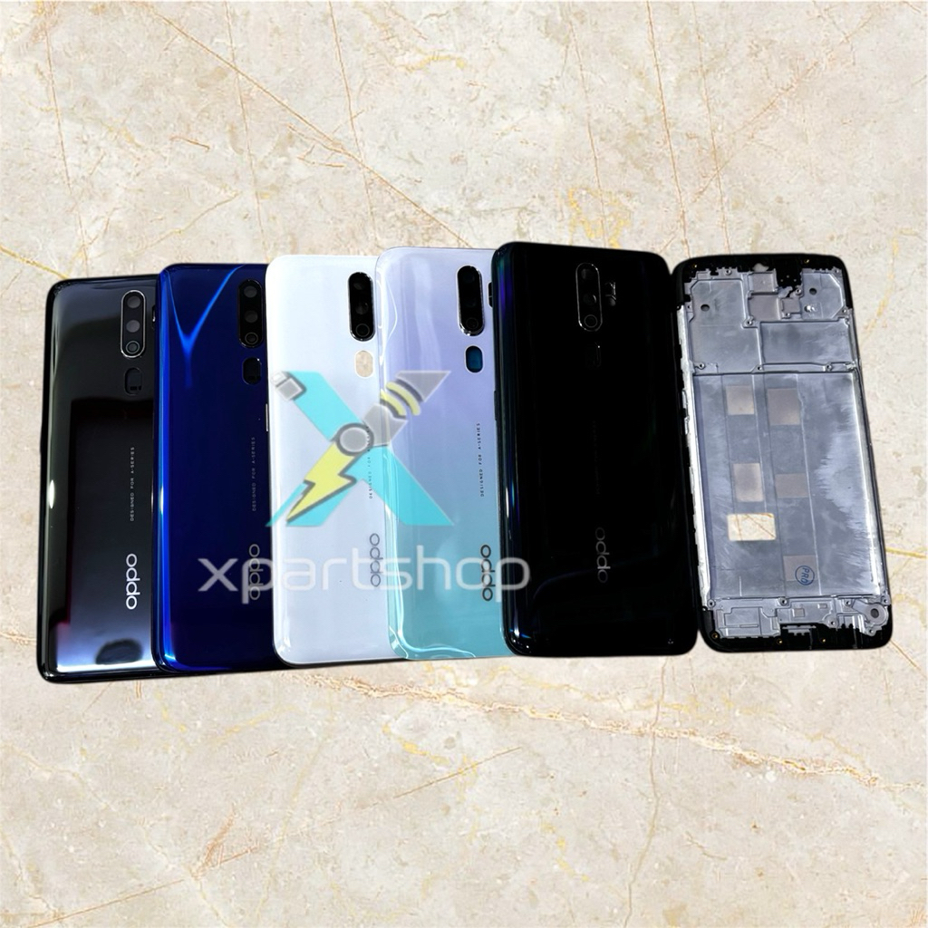 Casing Housing Full Set OPPO A9 2020 CPH1937 Tutup Belakang Kesing Backdoor + Bazel + Frame Lcd