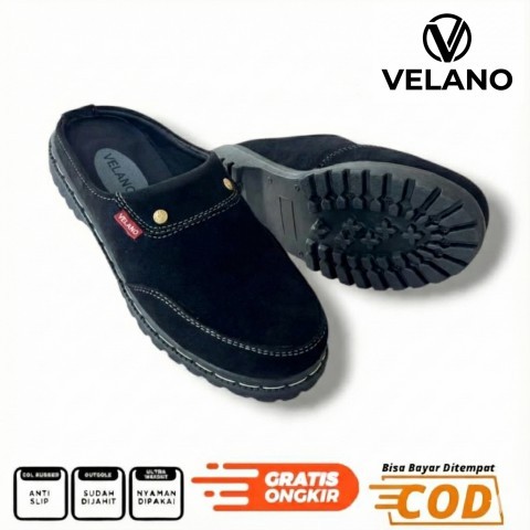 VELANO-SANDAL SEPATU BUSTONG COWOK KEREN SANDAL SEPATU TUTONG SLOP PRIA TERBARU
