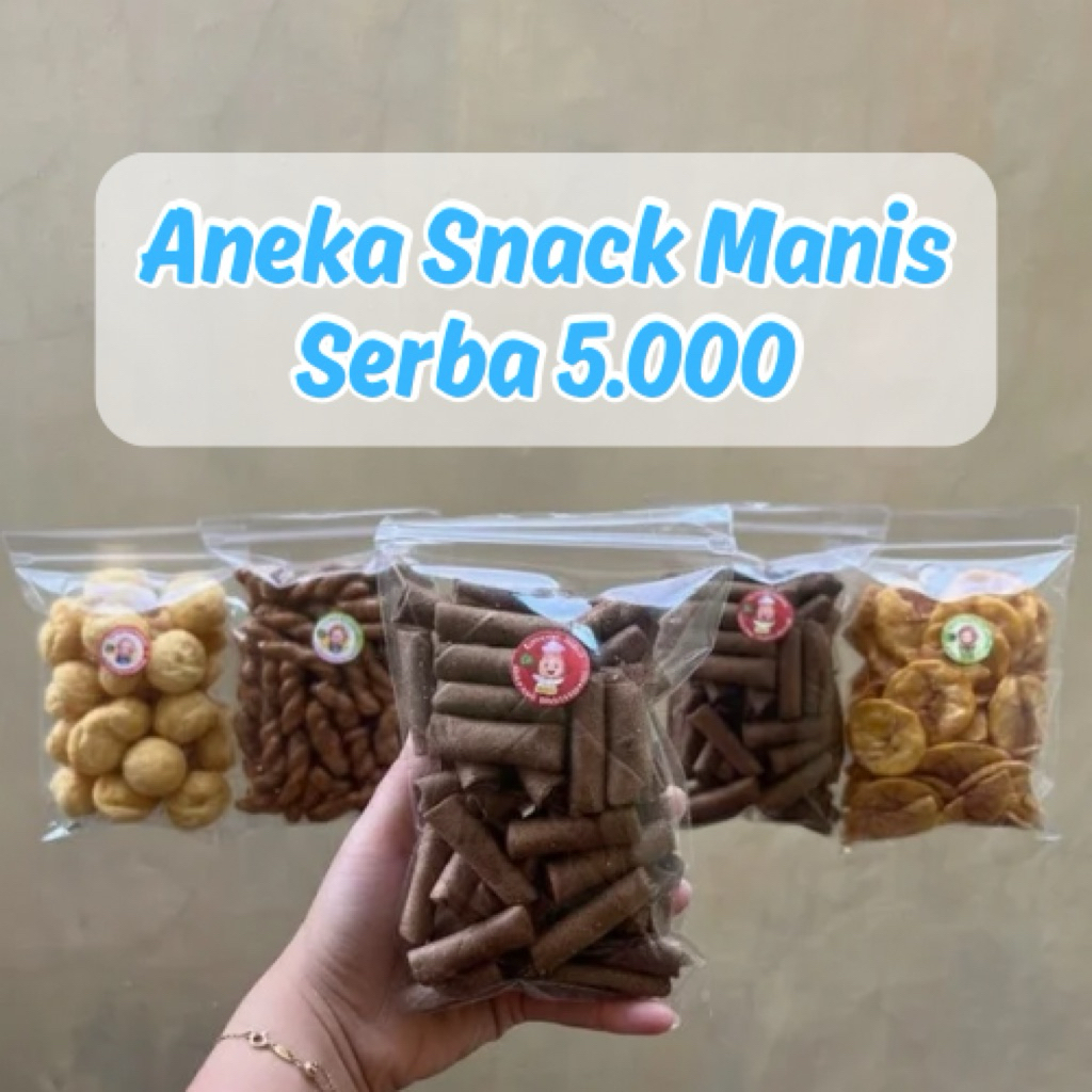 Serba Manis Cemilan Camilan 5 Ribu / Aneka Jajanan Serba 5000 / Snack Kiloan Eceran Makanan Ringan