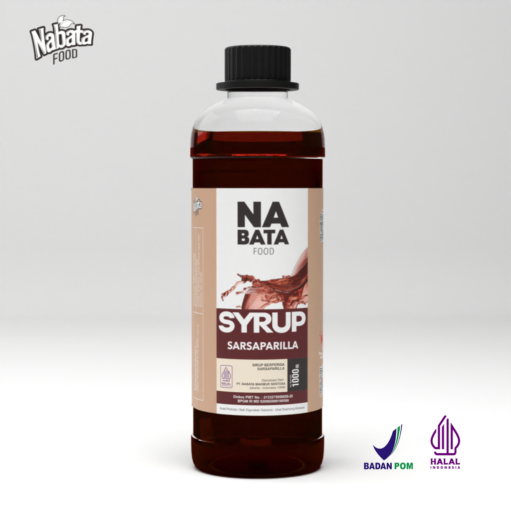 NABATA FOOD - Sirup Rasa Sarsaparilla 1000 ML