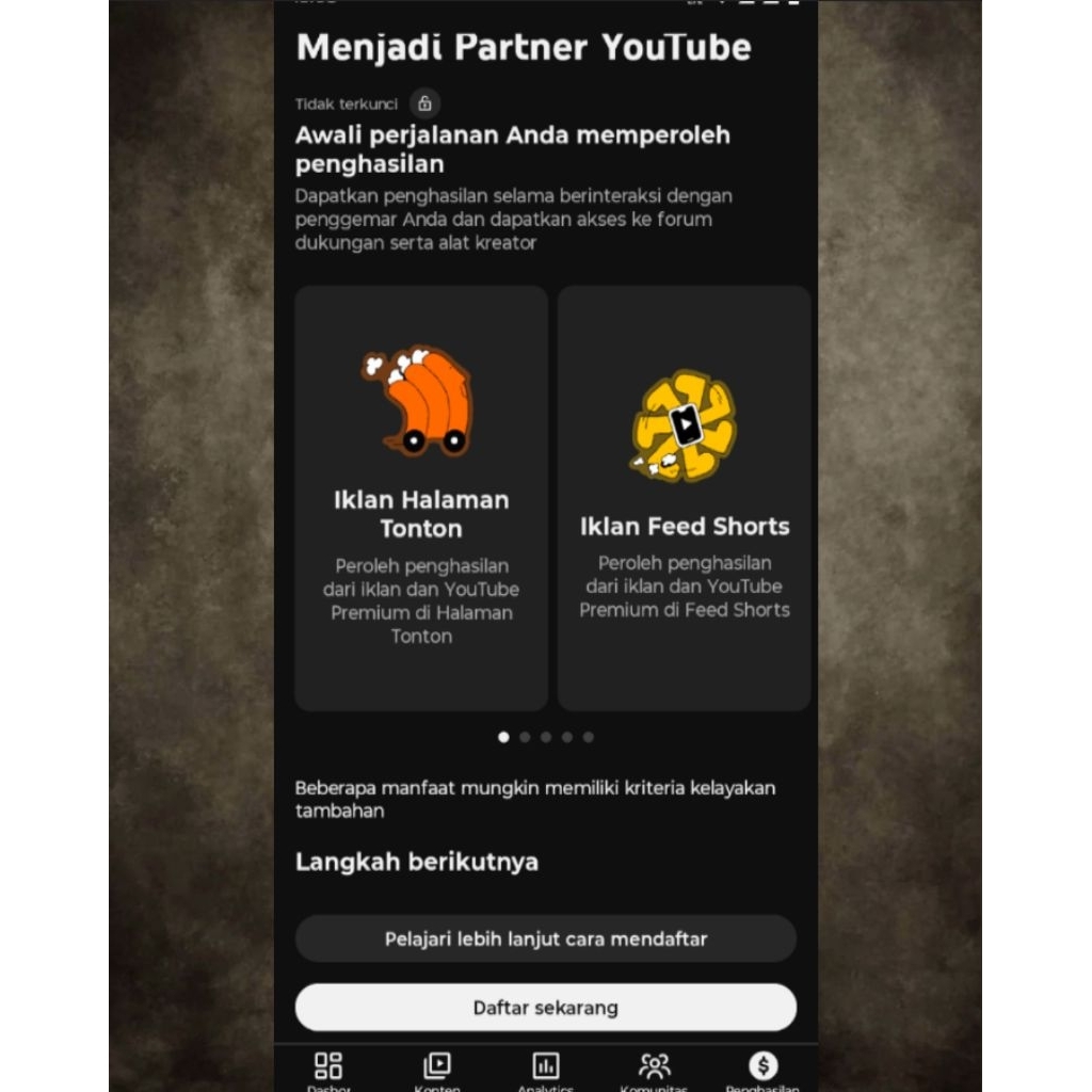 4000 JT Akun Kelayakan YouTube