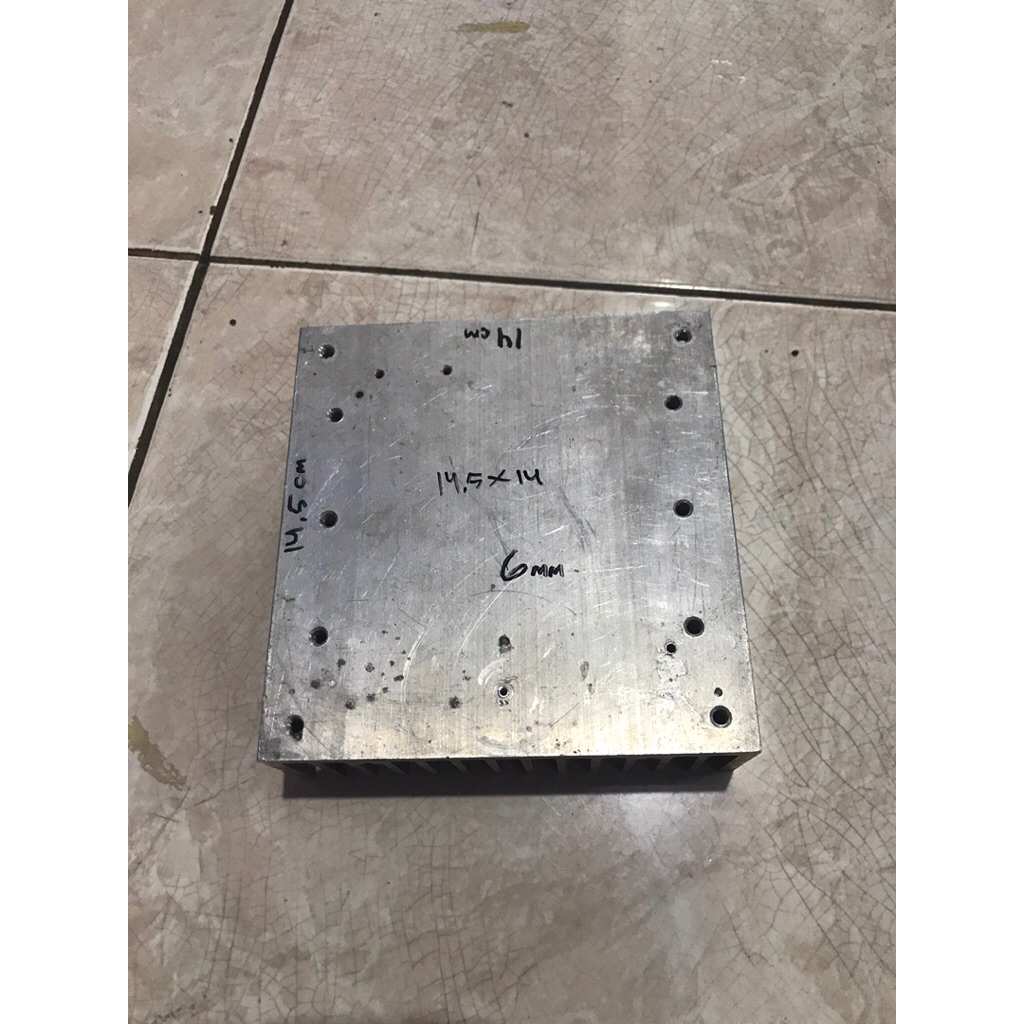 Heatsink pendingin bekas copotan las tebal 6mm