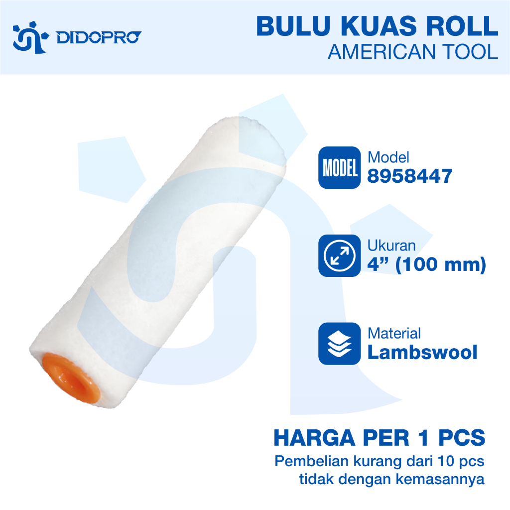 REFILL KUAS ROLL CAT MINYAK KECIL / BUSA BULU CAT TEMBOK MINYAK