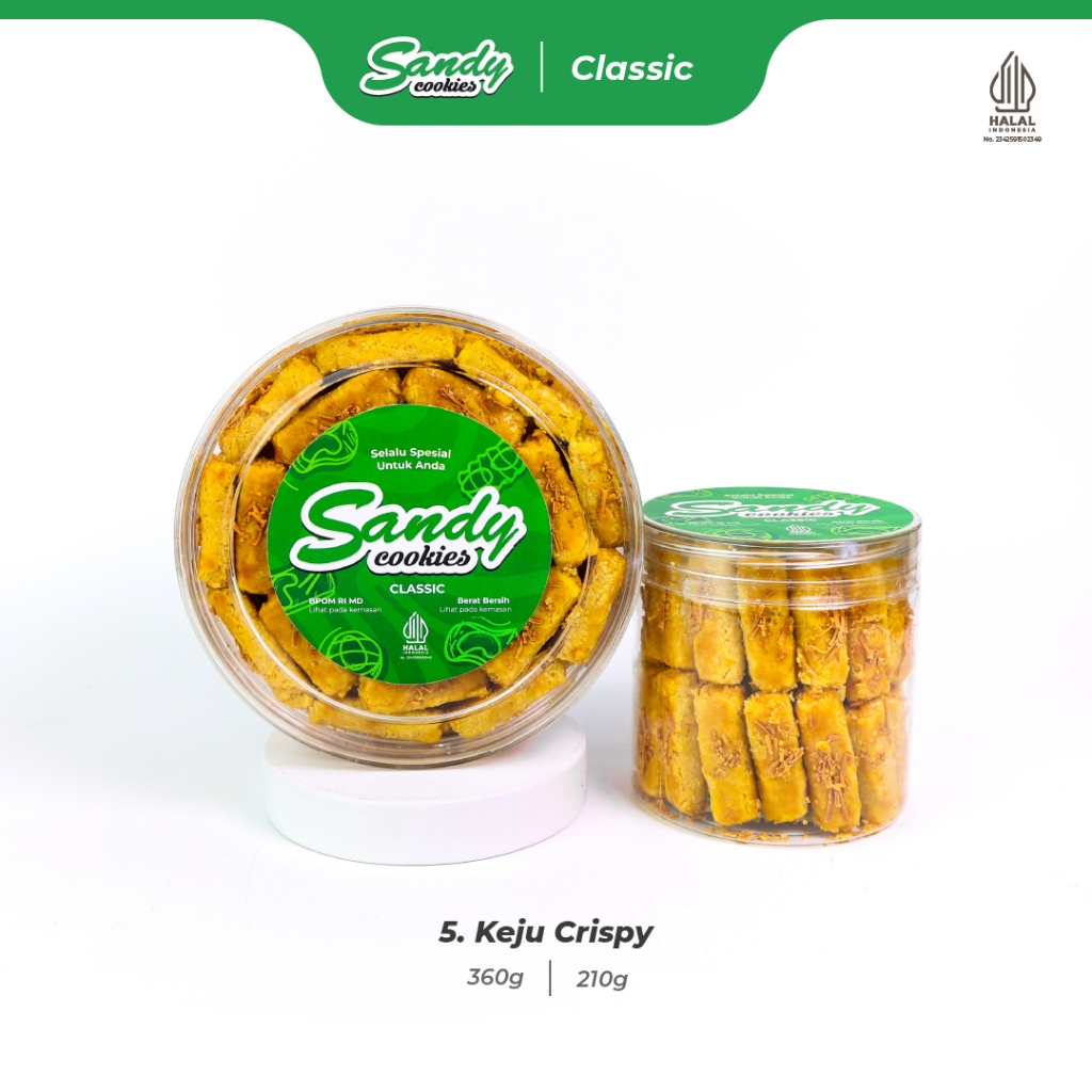 5. Keju Crispy - Kue Kering Sandy Cookies Classic