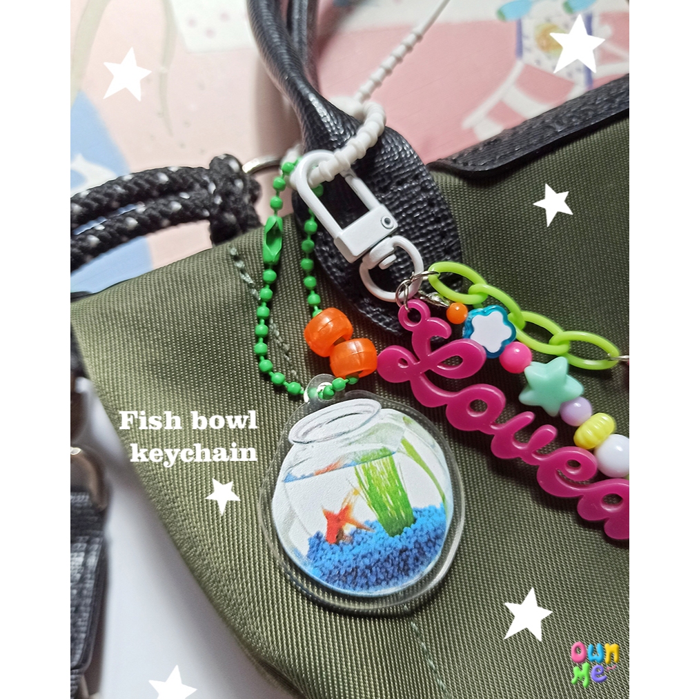 Fish bowl keyring