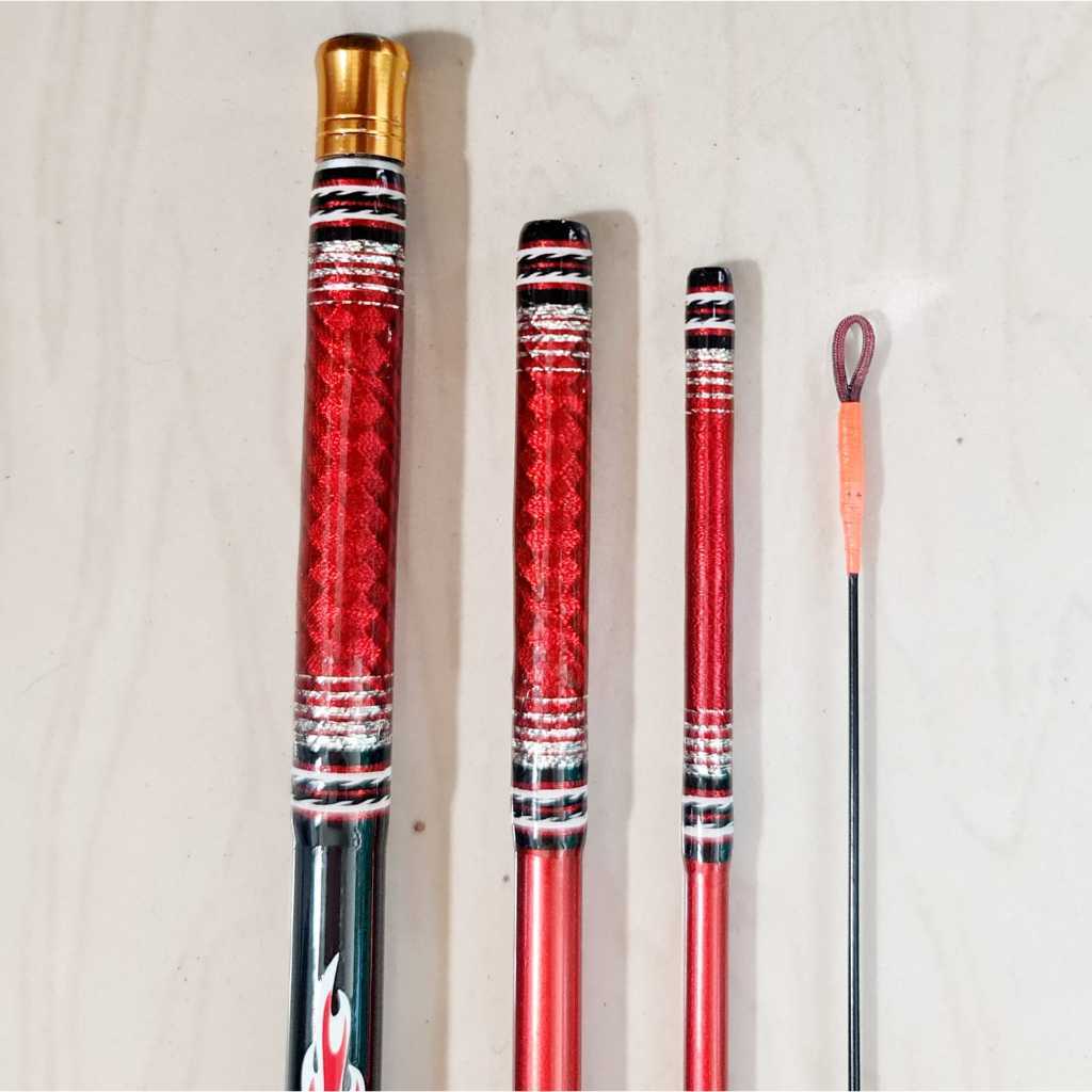 Joran tegek galatama axella quatro kaku ringan custom lilitan ujung cocok untuk mancing nila gurami 
