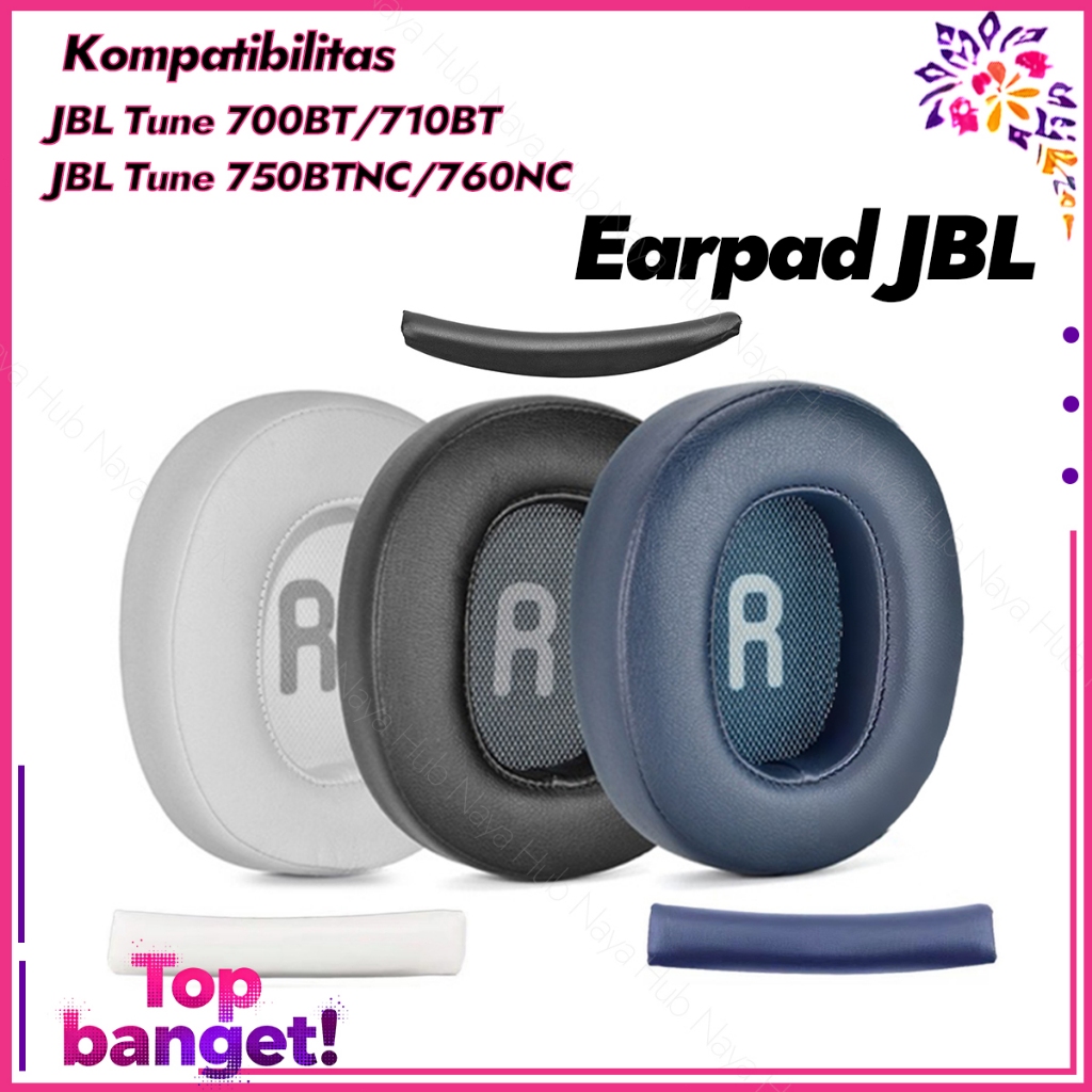 1 Sepasang Earpad JBL TUNE 700BT 710BT 700BTNC 720BT 750BT 760BTNC Earcup Ear Cushion Busa Pad Foam 
