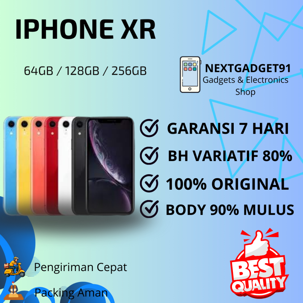 HP iPh XR Second 64GB 128GB 256GB Fullset