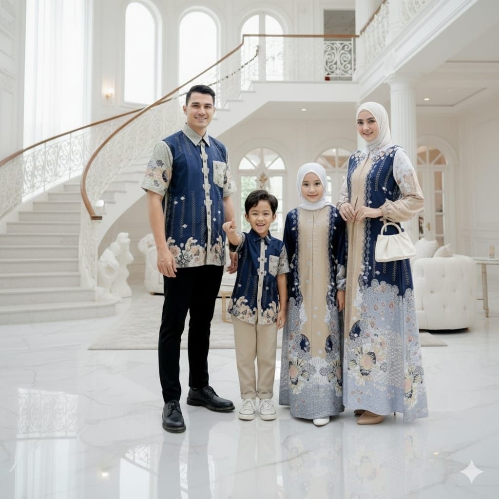 couple keluarga ayah bunda dan anak|Gamis couple kekinian 2026|Gamis couple sarimbit silk premium