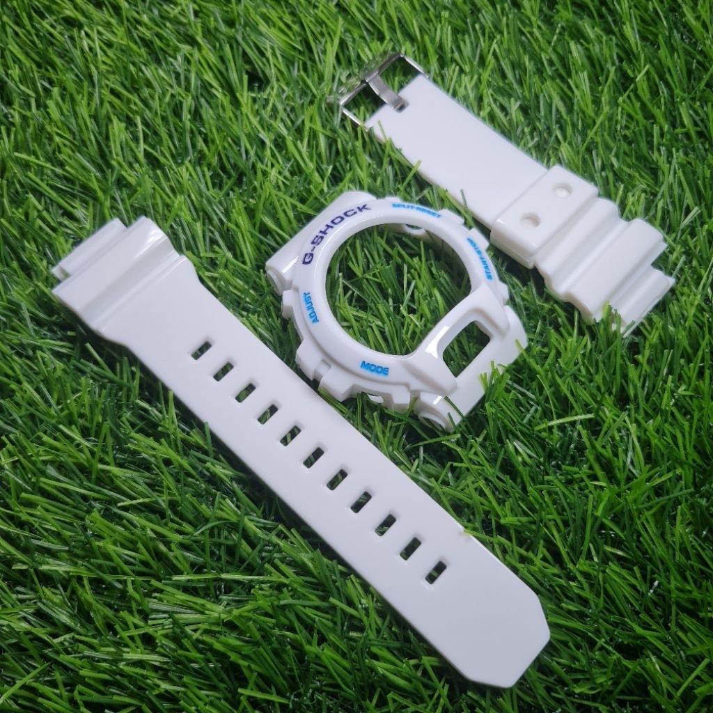 BNB BEZEL N STRAP GSHOCK G-SHOCK GDX6900 GDX-6900 WHITE BLUE GLOSSY