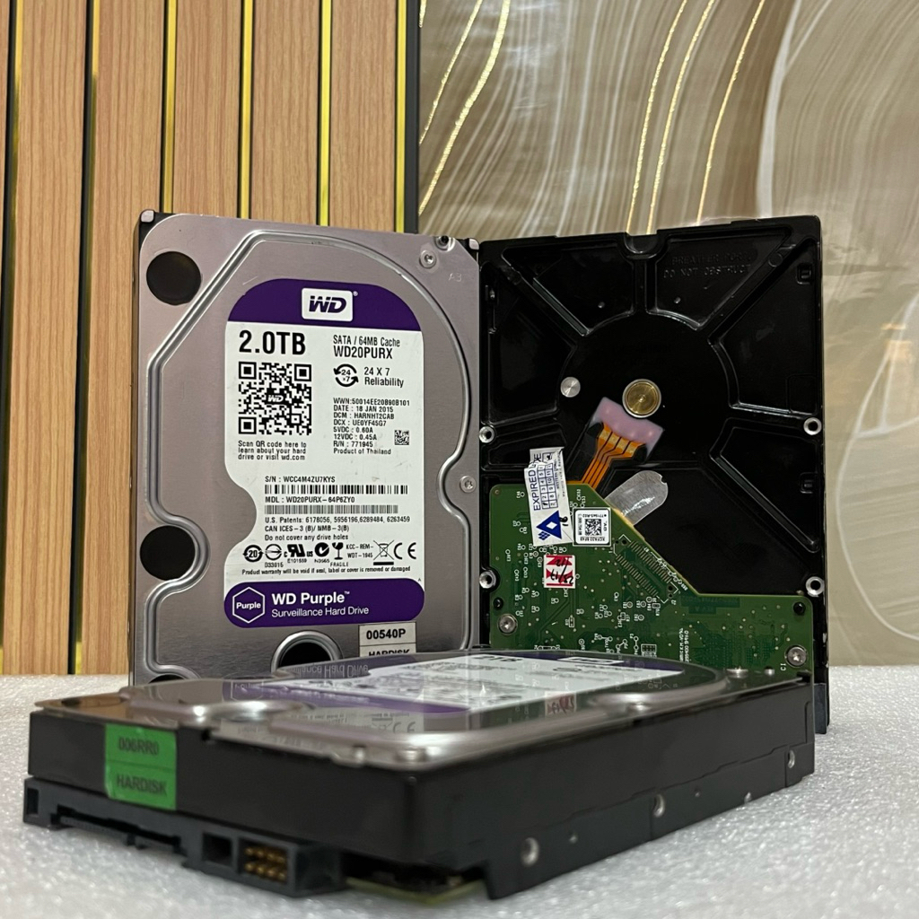 OBRAL MURAH SAJA HARDISK CCTV 3.5 inch 2TB WD PURPLE SECOND LIKE NEW SENTINEL DIJAMIN 100% MURAH MAN