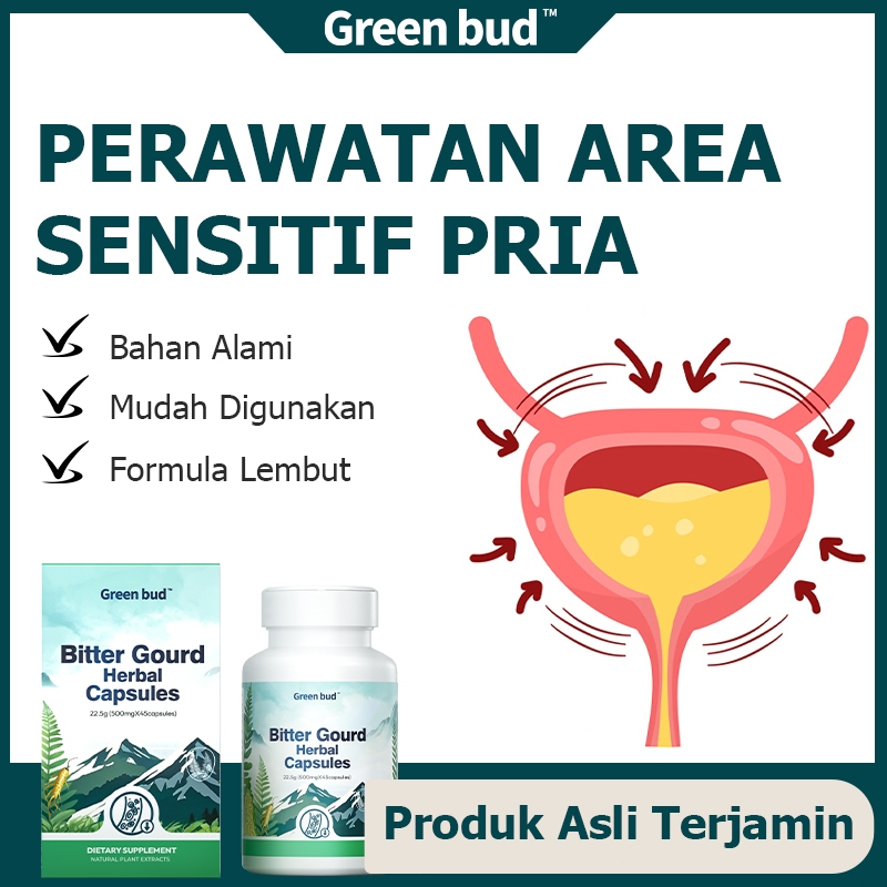Green Bud Bitter Gourd Herbal Kapsul – bantu jaga kesehatan prostat & kurangi rasa tertekan