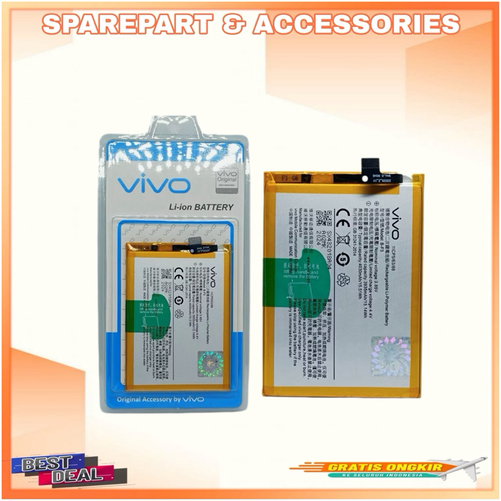Baterai Batre Vivo Y91C 1820 BF3 Baterai Vivo B-F3 4030mAh (bestdealid)
