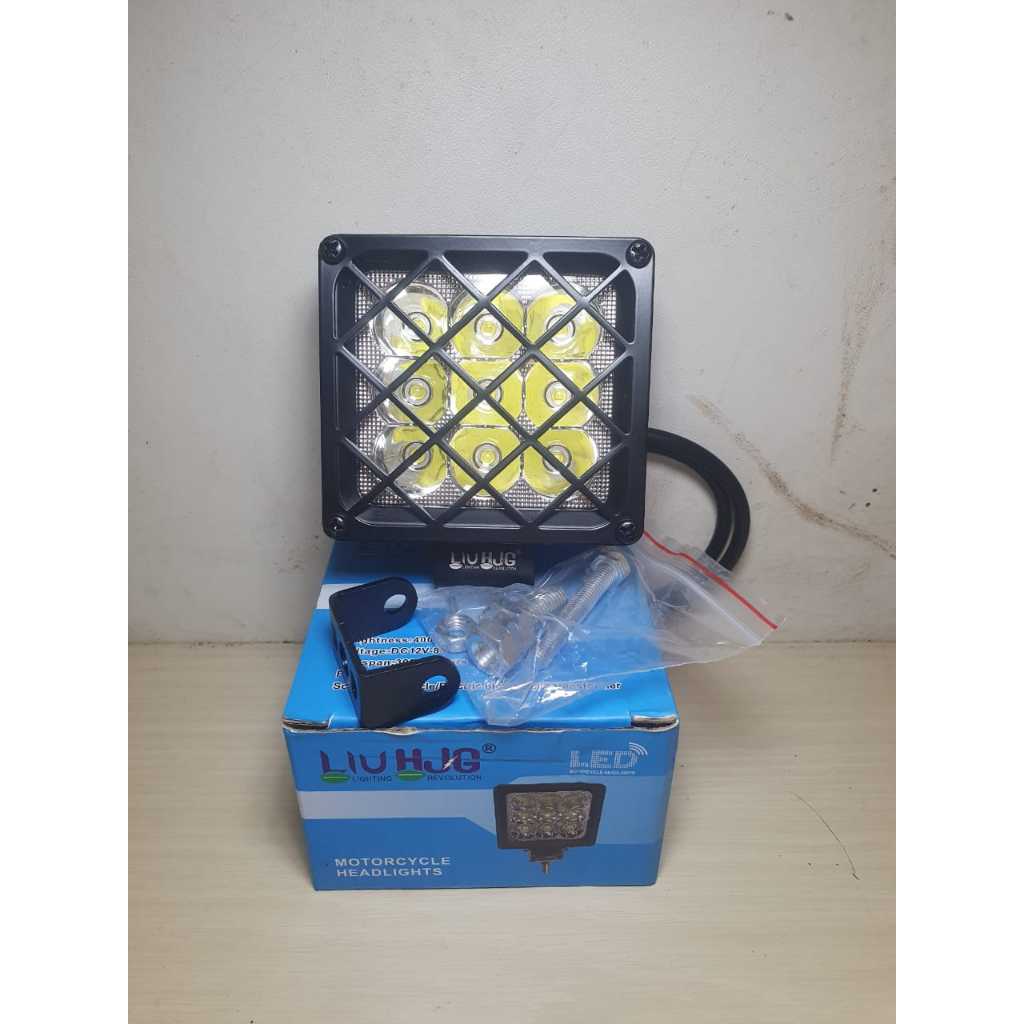Lampu Tembak Sorot HJG 9 Mata 45watt Terang/ Lampu Tebak Motor