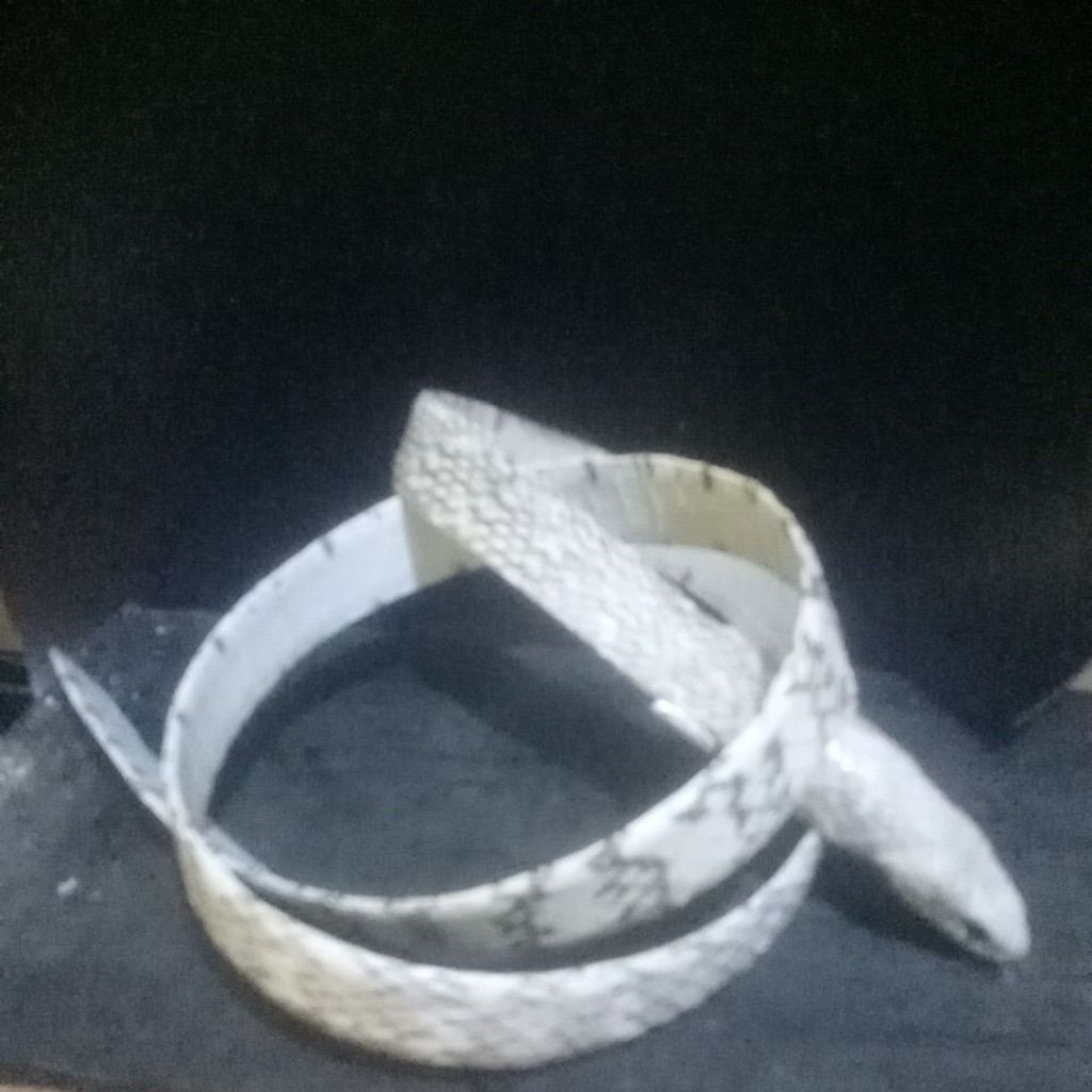 sabuk kulit ular jali asli panjang 140cm