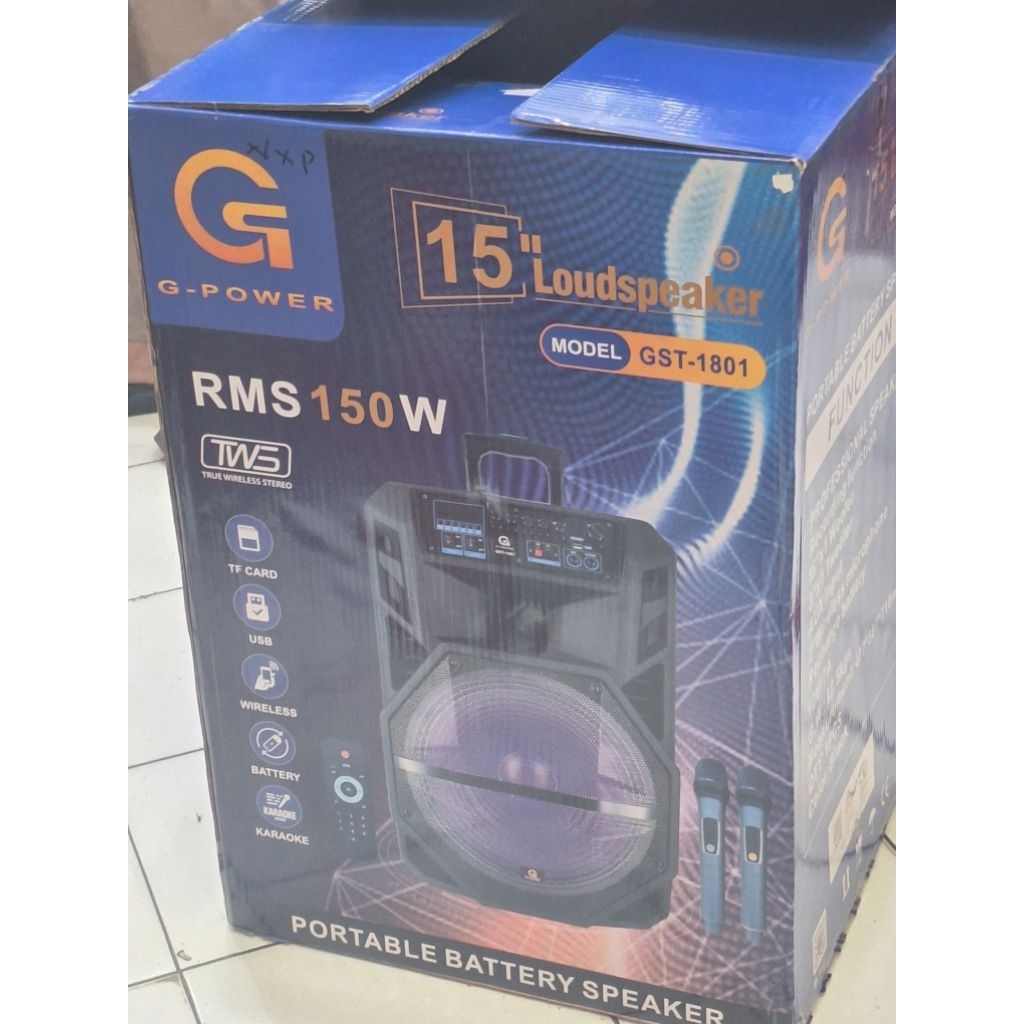 G power Speaker Troli 15 inch