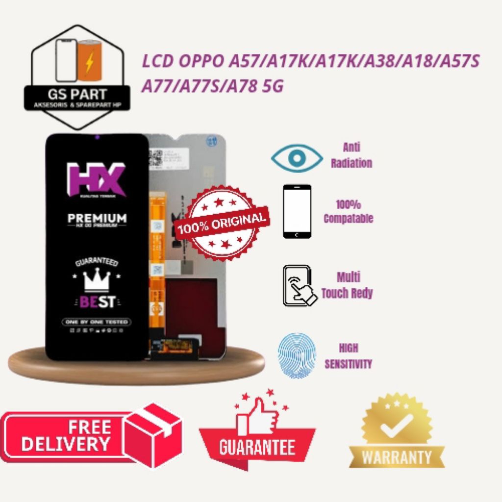 lcd Oppo a57/a77s/a17k/a18/a785g HX ORIGINAL 99%°