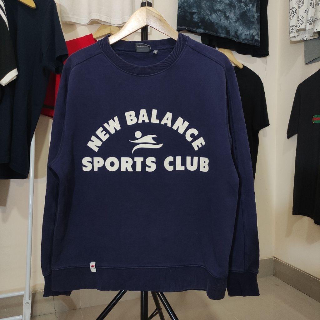 Sweater CN Crewneck NBSC New Balance Sports Club Navy Size L