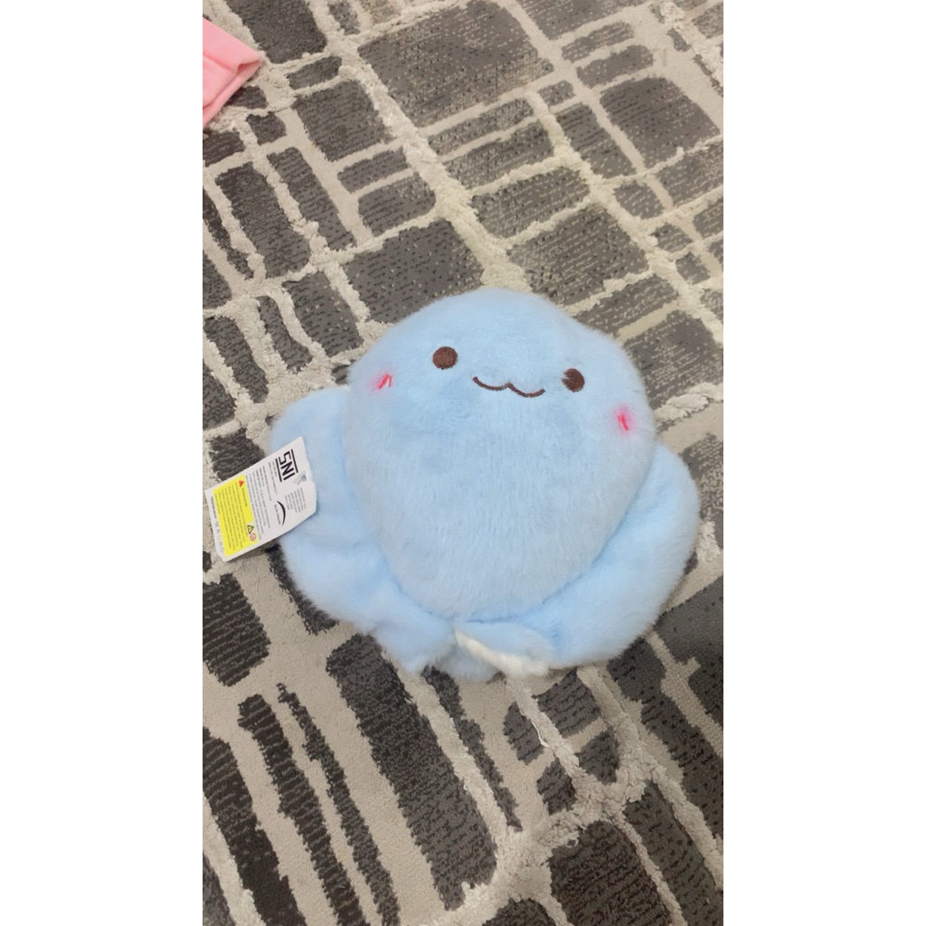 boneka pari lucu gemes biru ikan baru