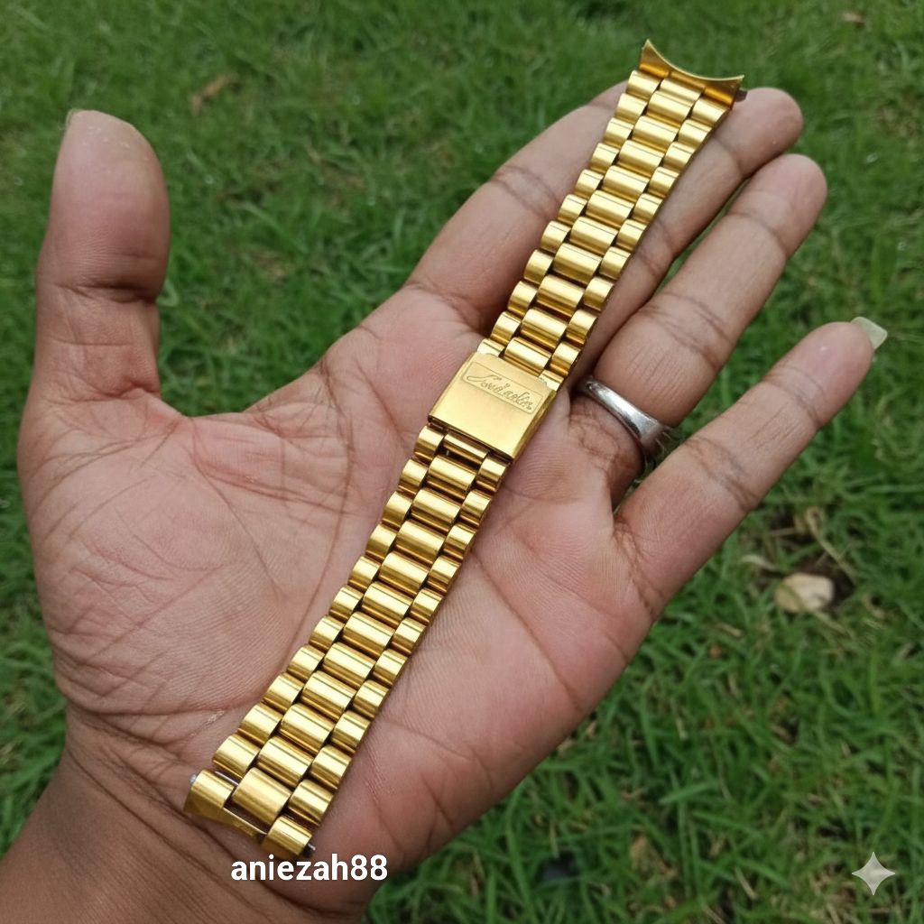 Rantai Jam Mido Bracelet Jam Tangan Mido President Curved End 20mm