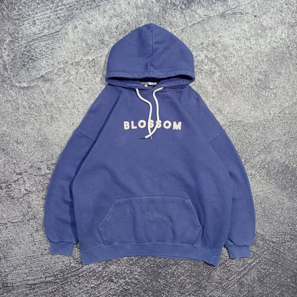 jaket Hoodie DGT BLOSSOM biru Jaket casual murah size xl