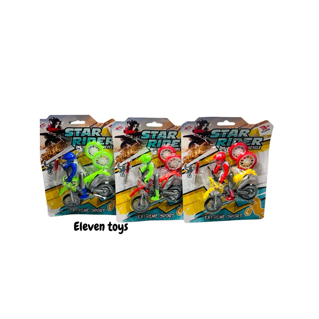 MAINAN MOTOR KROS TRAIL Motor Cross / Motor Trail Plus Orang MC522 - grosir mainan anak