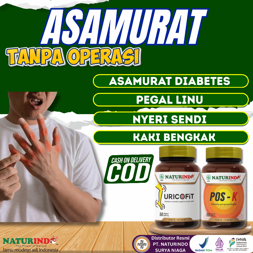 Obat Asam Urat Herbal Sendi Bengkok Nyeri Otot Ampuh / Obat Asam Urat Paling Ampuh
