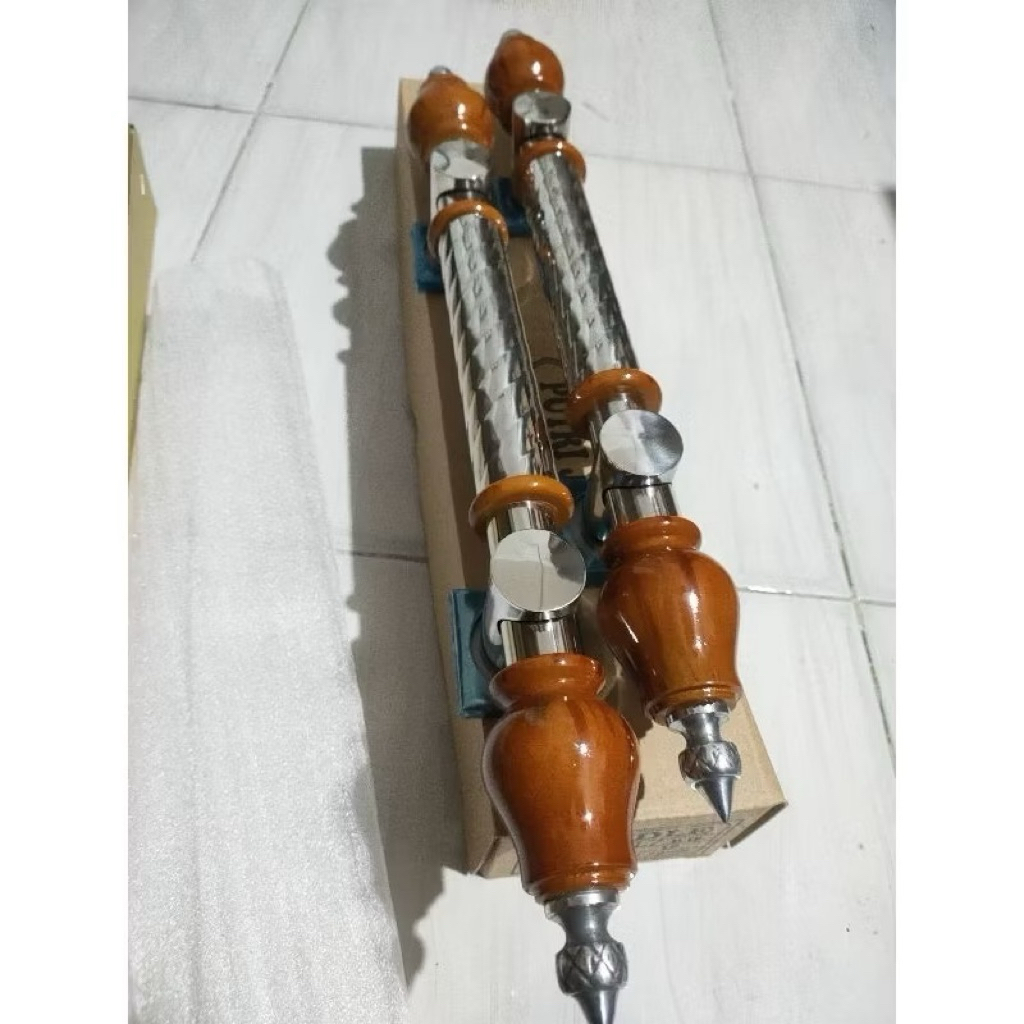 Handle Pintu Rumah 50 Cm Gagang Pintu Kayu Jati Tarikan Pintu Kupu Tarung Pegangan Pintu Minimalis