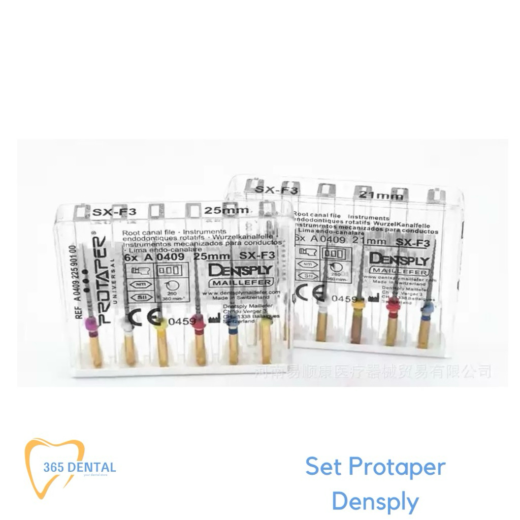 Protaper Dentsply SX F3 Set isi 6 pcs Protaper Endomotor
