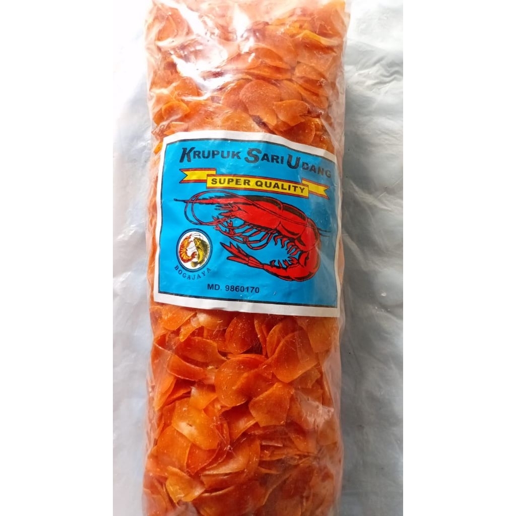 Krupuk Sari Udang : Kerupuk Oren Rasa Udang Kemasan Medium
