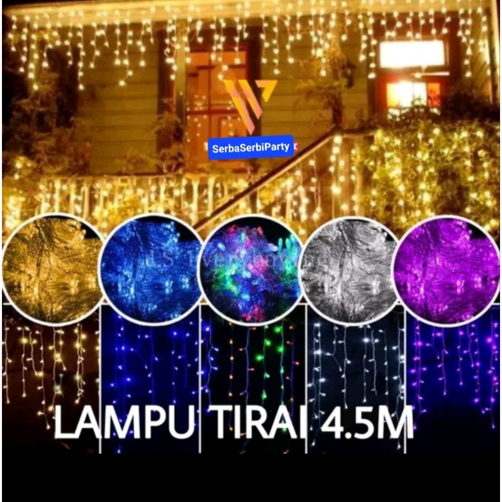 Lampu LED Tirai / Lampu tumbler tirai/lampu dekorasi tirai