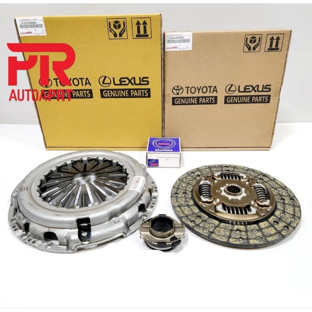 KAMPAS KOPLING SET KOPLING FORTUNER DIESEL 2.5cc/HILUX 2.5cc 2KD ORIGINAL