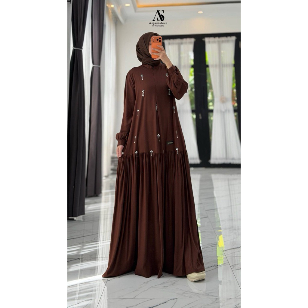 ANJANISTORE exclusive/gamis twill uniqlo ori/Anjanistore ori/gamis twill uniqlo/ gamis terbaru