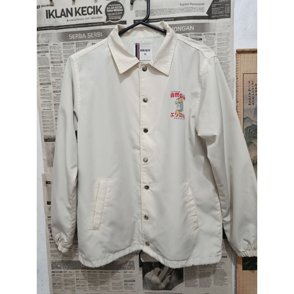 Erigo Coach Jacket White