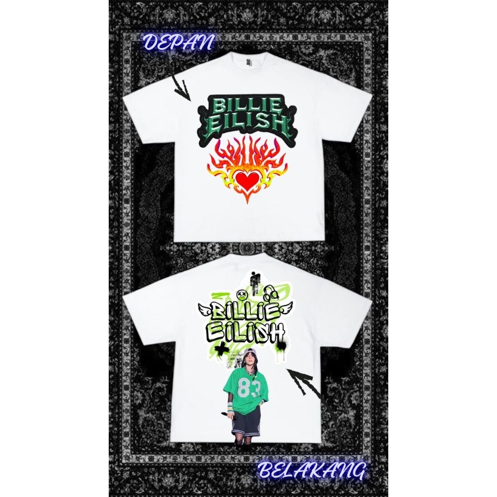 T-Shirt Billie Eilish Oversize Unisex-
