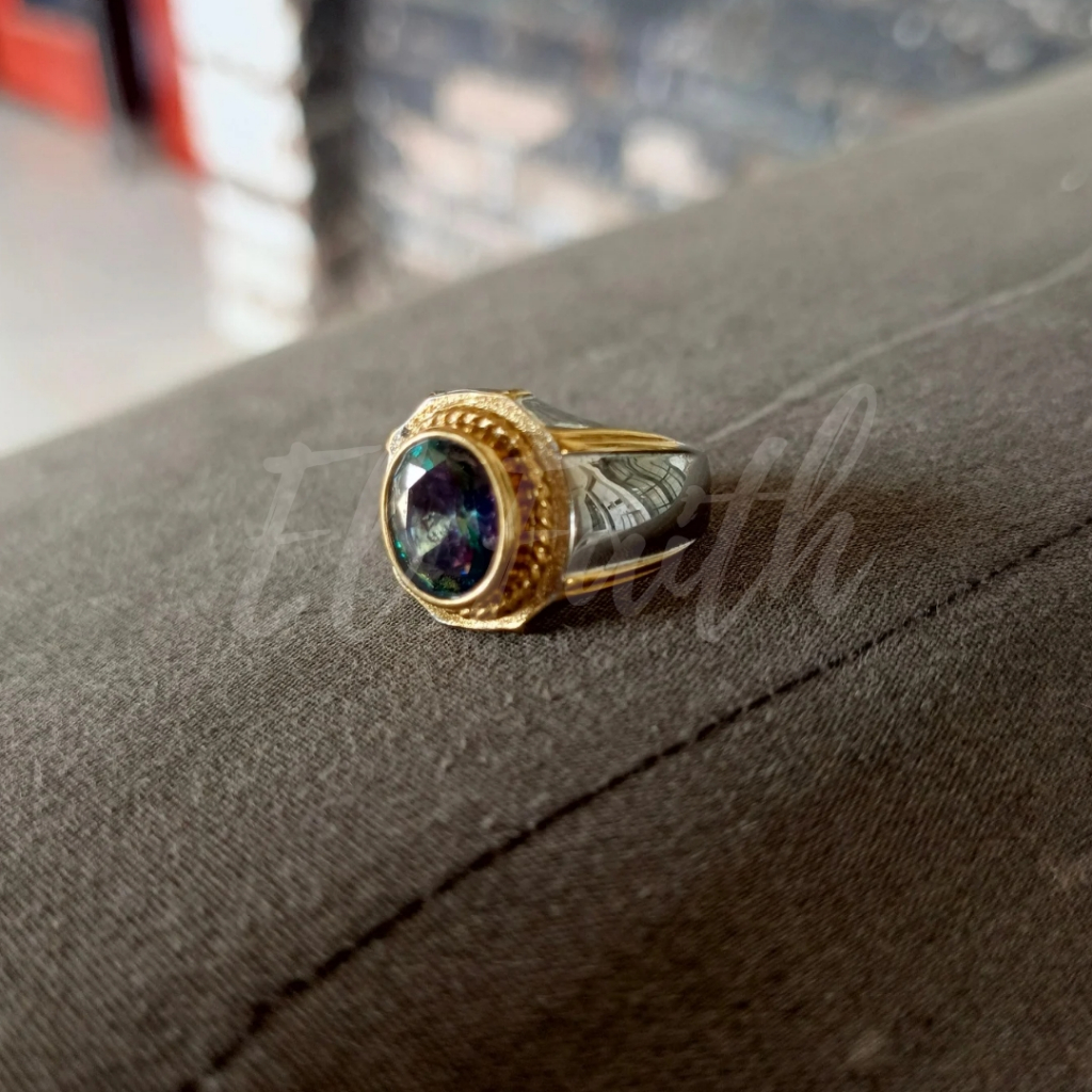 Cincin Titanium Pancasona 7 Samudra/ Batu Akik
