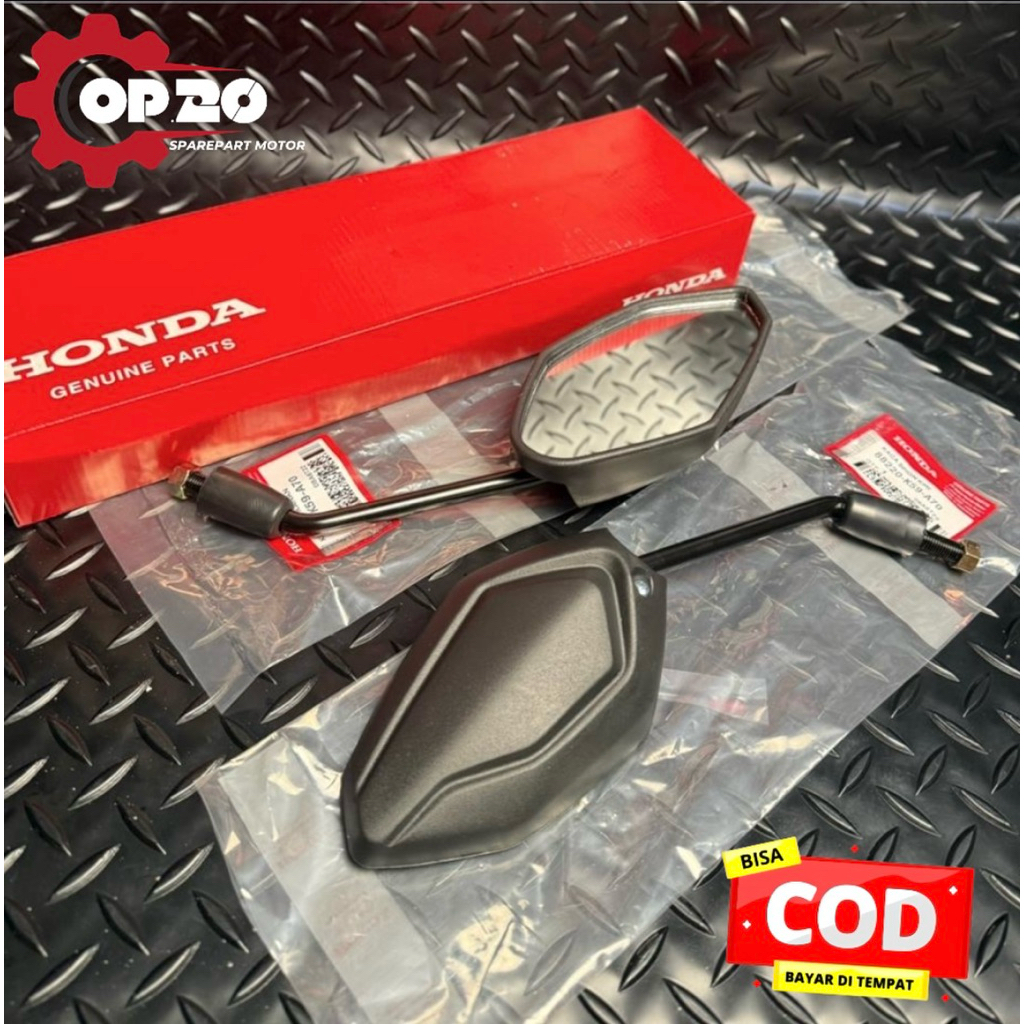 KACA SPION MIRROR ASSY SEPASANG KODE K59 HONDA VARIO 150 LED OLD, VARIO 150 LED NEW ORI