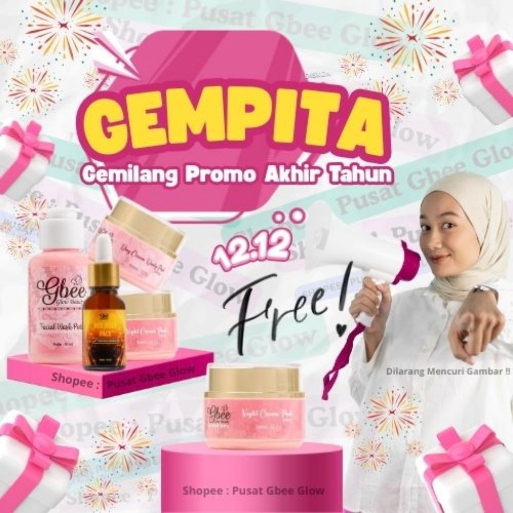 PAKET WHITENING  PUSAT GBEE GLOW BEAUTY ORI