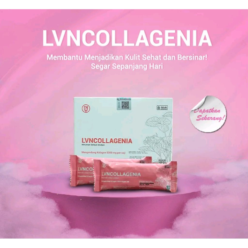 LVNCOLLAGENIA Strawberry Collagen Powder – BPOM MD 867013237071