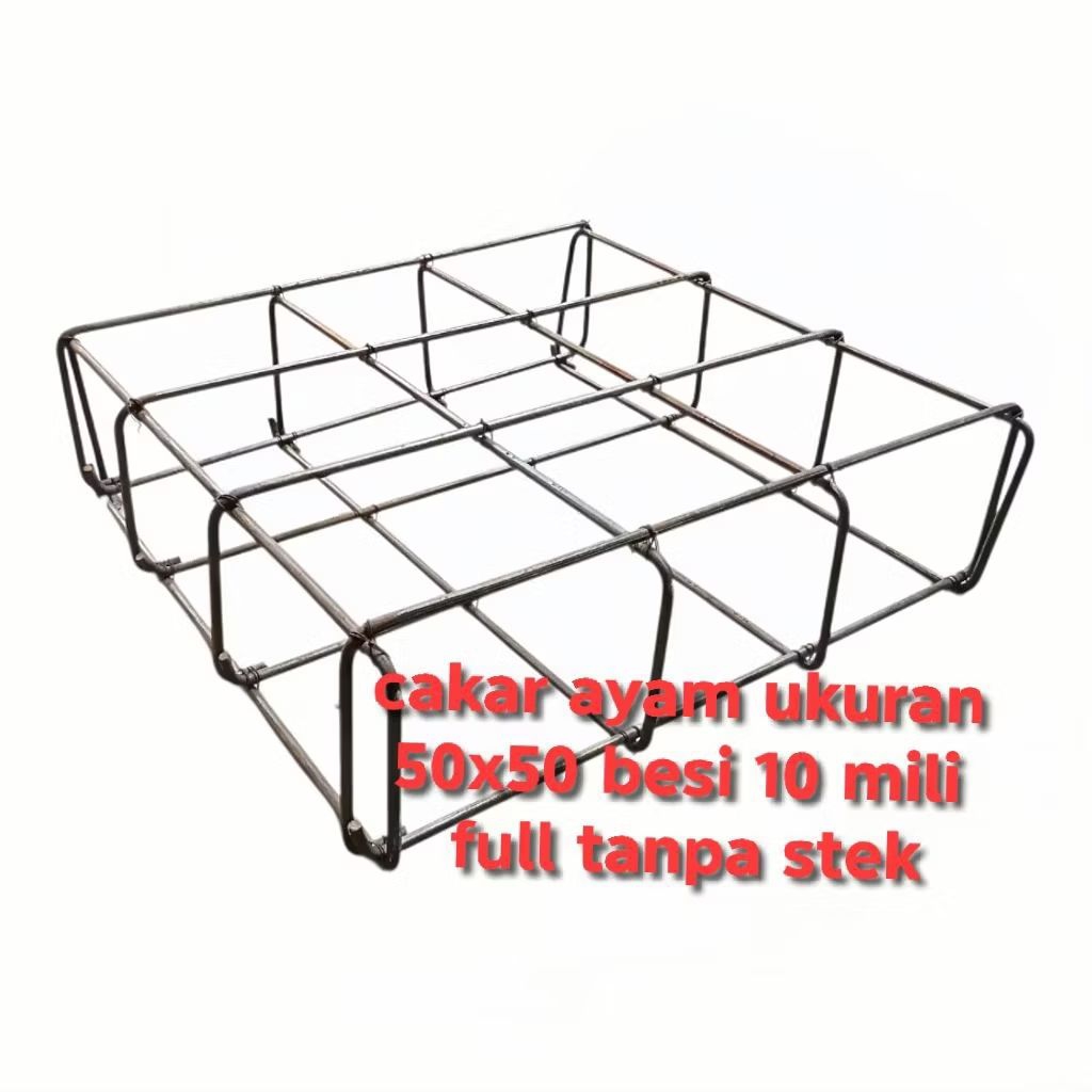 cakar ayam ukuran 50x50 besi 10 mm full sni tanpa stek