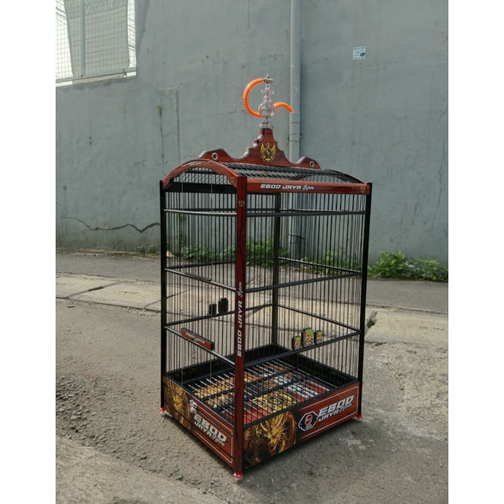 (KARGO)KANDANG SANGKAR KOTAK REBORN EBOD JAYA COKLAT RUJI FIBER