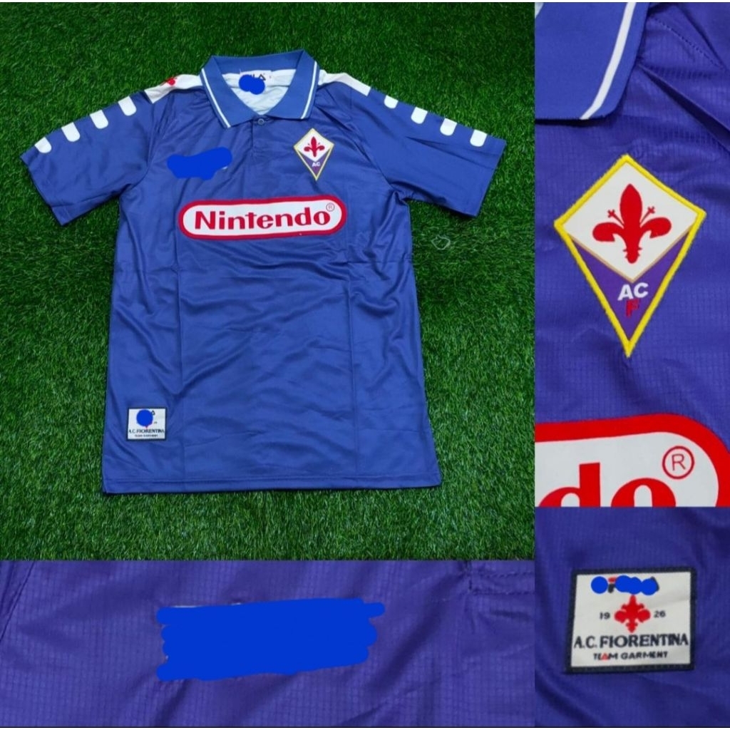 Jersey Kaos Baju Sepak Bola Fiorentina Home Away 3rd Third Ungu Retro Klasik Classic Jadul Lawas Vin