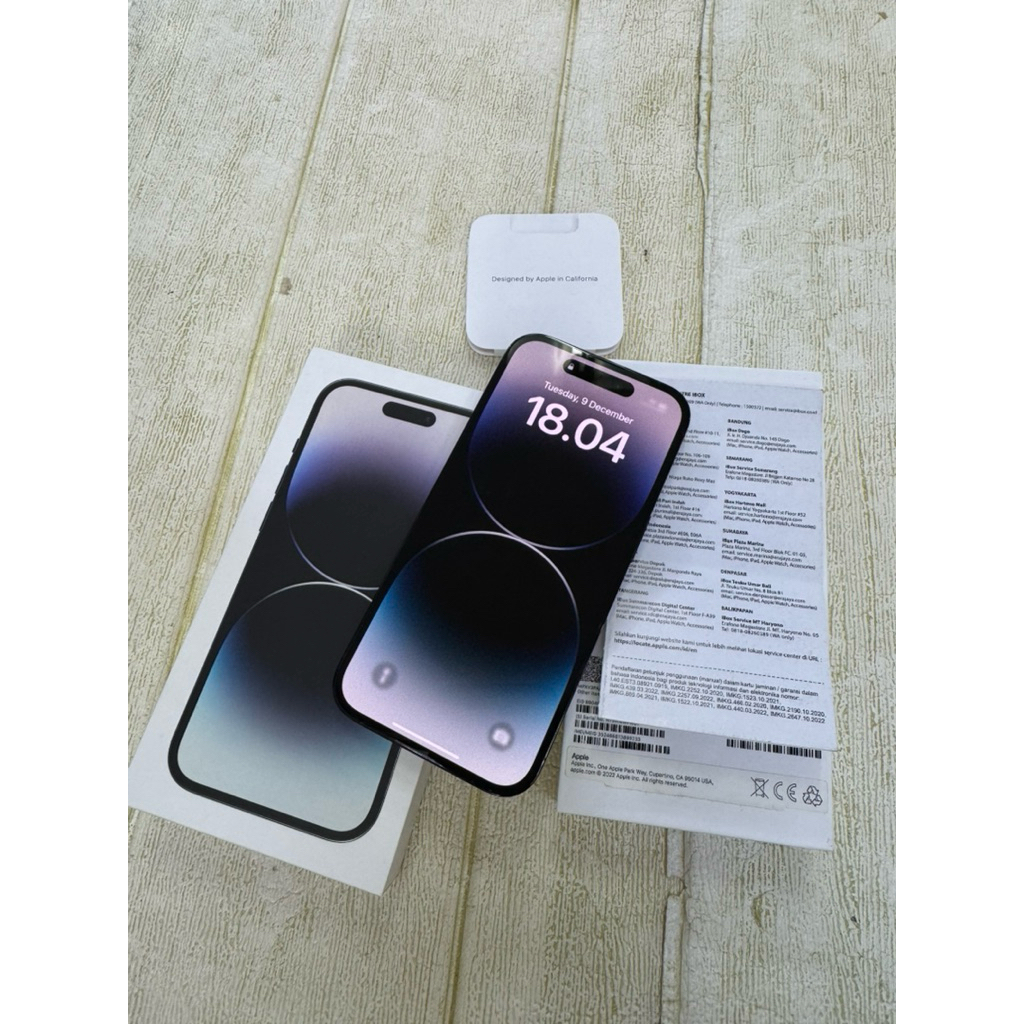 (ibox) Iphone 14 pro 128gb resmi ibox fulset original bekas second like new