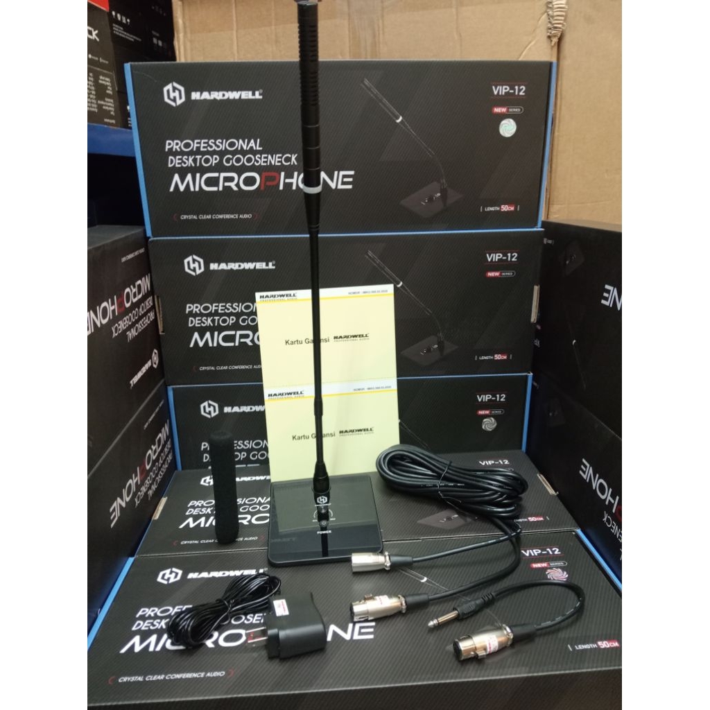 Mic kabel meja hardwell Vip-12 VIP 12 mic podium hardwell original