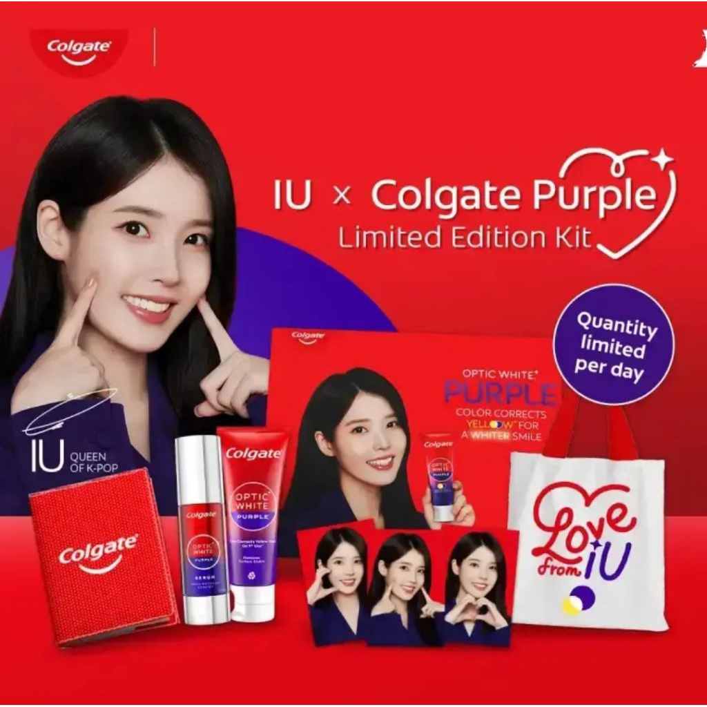 IU x COLGATE 500 ml Tumbler Botol Air Minum Panas Dingin Hot Cold Water Bottle Termos Journal Book B