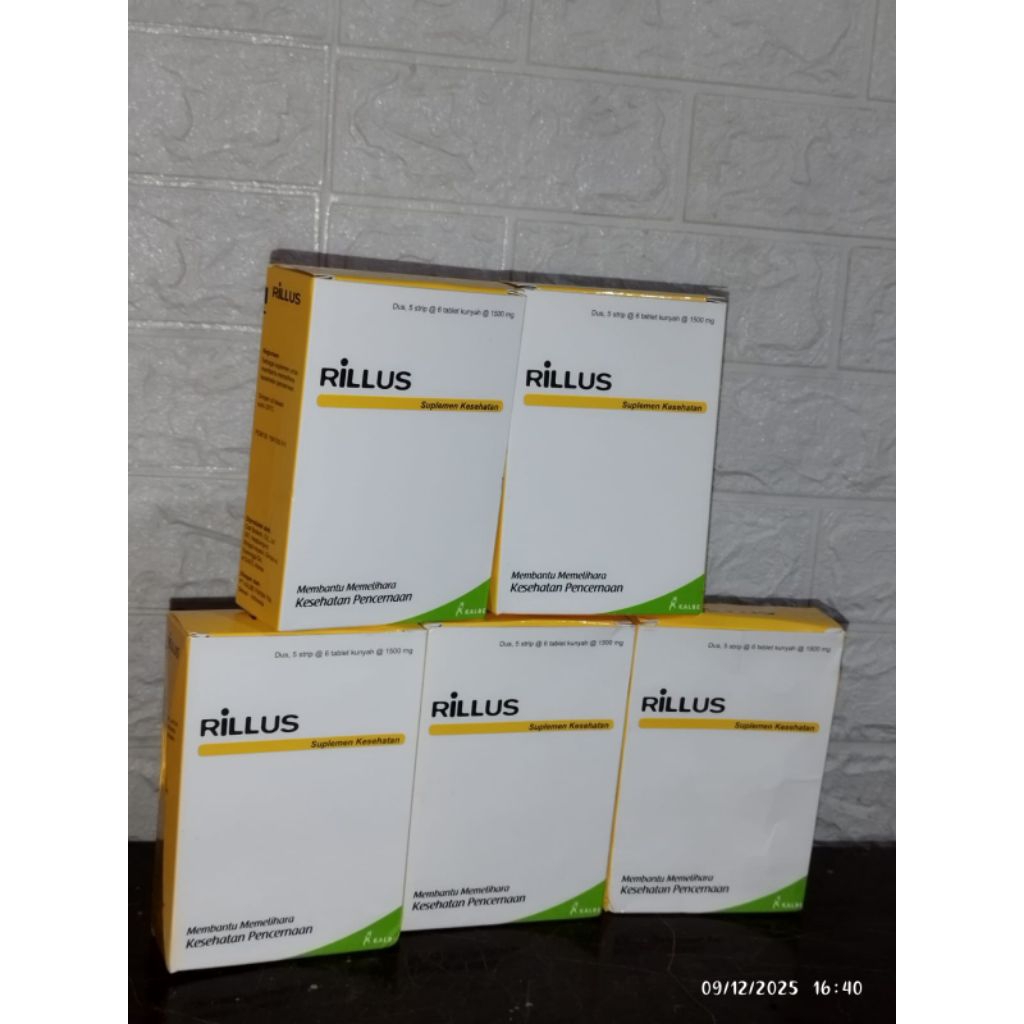 rillus probiotik original 1 box 30 tablet
