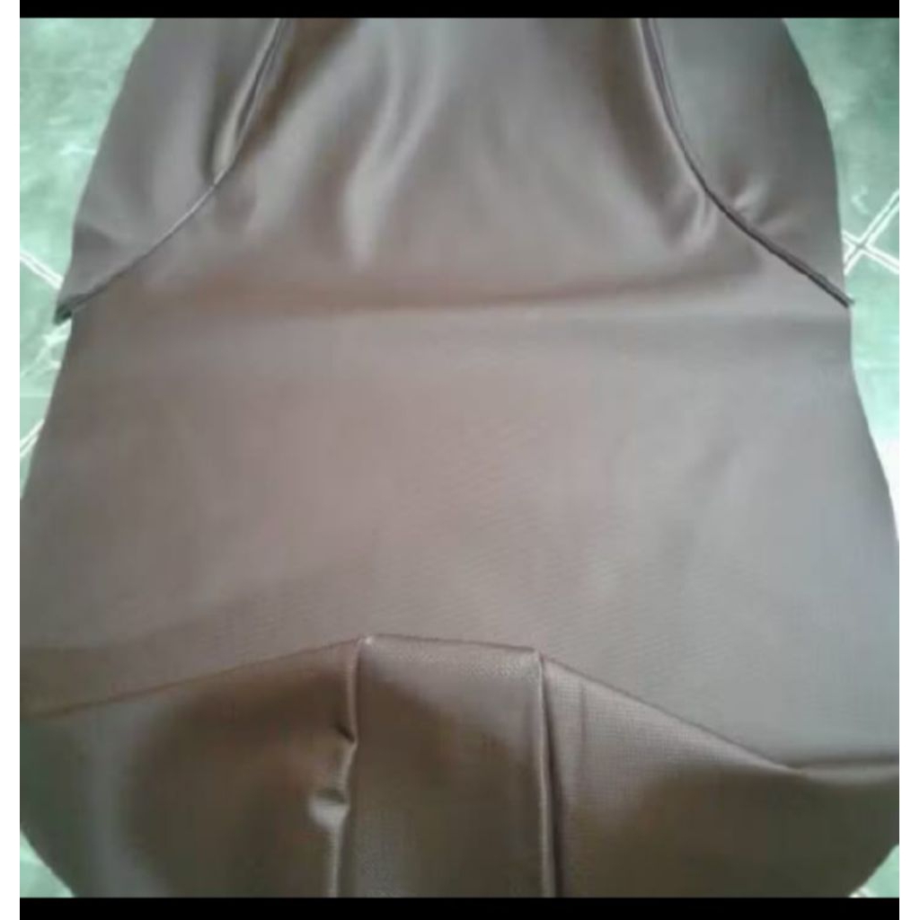 caver kulit jok motor Scoopy  hitam