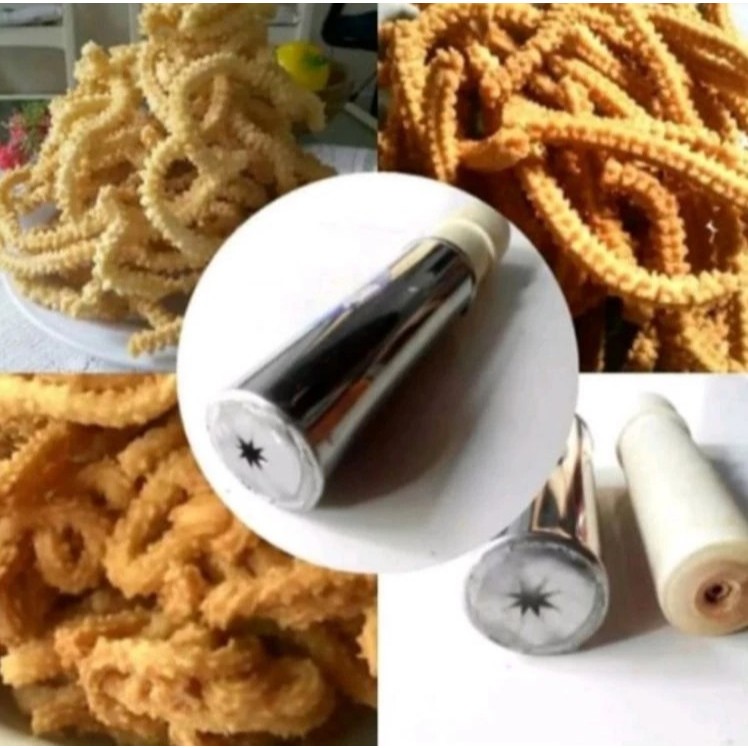 Cetakan Akar Kelapa Stainless Steel – Alat Kue Tradisional Praktis & Tahan Lama