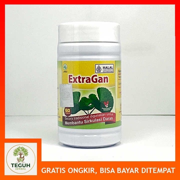 KAPSUL EXTRAGAN Esktrak Pegagan Asli 100% Original Untuk Pelancar Sirkulasi Darah